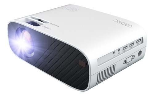 Proyector 5500 Lumens Gadnic 1080p Full Hd Hdmi Usb Av Color Blanco