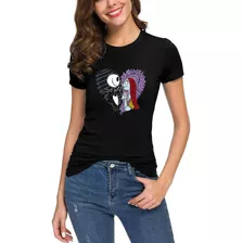 Playera La Novia Del Cadaver Emily Jack Y Sally Tim Burton