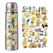 Etiquetas Sticker Calcos Los Simpsons Aptas Para Termo Mate