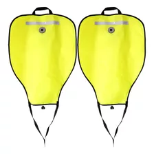 2 X Bolsas De Flotabilidad Amarillo Fluorescente Para