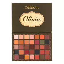 Paleta De Sombras Olivia Beauty Creations 35 Tonalidades Color De La Sombra Cálidos