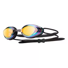 Óculos De Natação Adulto Blackhawk Racing Mirrored Tyr Cor Preto/dourado