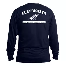 Camiseta Eletricista Trabalho Uniforme Camisa Plus Size Exg