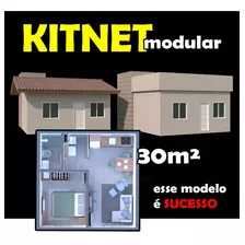 Projeto De Kitnet (modular) Para Alugar E Investir