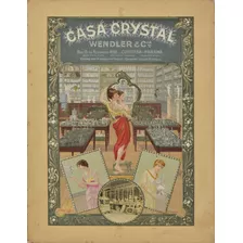 Cartaz Propaganda Antiga Casa De Cristal Paraná Anos 10/20