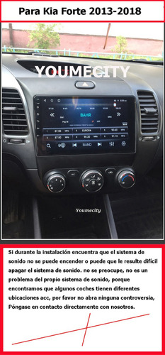 Radio Estereo De Pantalla Android Gps Para Kia Forte Cerato Foto 4