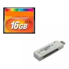 Leitor De Cartão De Memoria Usb + Cartão De Memória 16gb....