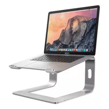 Soporte Base Aluminio Para Mac Macbook Notebook 10 - 16 Color Plateado