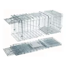 Jaula Trampa Tomahawk Plegable Captura Viva Gatos 24x26x65cm