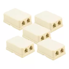 Conector Hembra Para Union Rj45 Ficha Red Adaptador Pack X 5