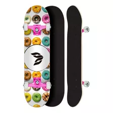 Skate Montado Profissional Cisco Feminino Dunuts 8.0 Abec 5