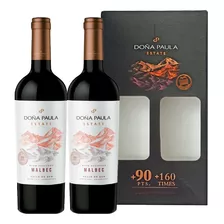 Vino Doña Paula Estate Malbec X2 Con Estuche