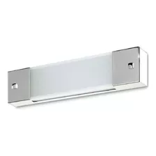 Lámpara Led De Pared Buena Luz Aplique De Baño Cromo 2 Luces