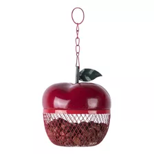 Fb425 Apple - Comedero Para Pájaros De Malla, Color Rojo