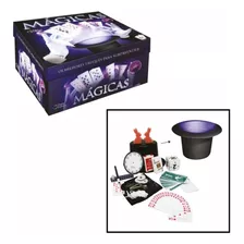 Jogo Kit Caixa Magica Infantil Cartola 30 Truques Brinquedo