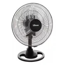 Ventilador De Mesa Liliana Vsoc16 Negro Con 3 Palas Color Transparente De Plástico, 16 De Diámetro 220 v