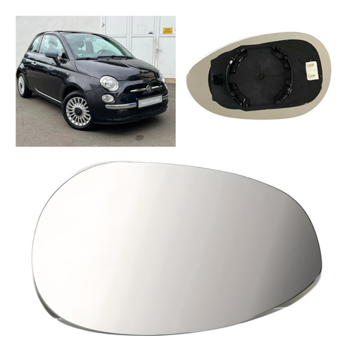 Luna Espejo Derecho Compatible Con Fiat 500 2007-2015 Foto 3