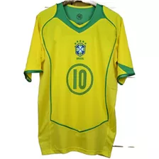 Equipo Camiseta Brasileña, Ronaldinho, Jersey Fútbol Retro