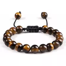 Pulsera De Ojo De Tigre, Pulsera Piedras Ajustable