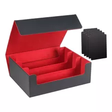 Caja Para Mazo De Cartas, Soporte Para Tarjetas Negro Rojo