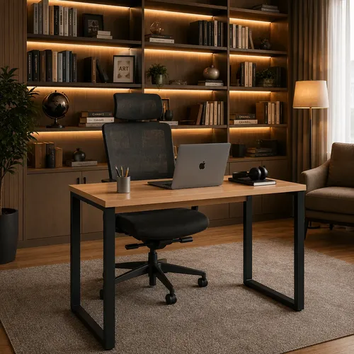 Mesa Escritório 90cm Moderna Para Ambientes Compactos Mel