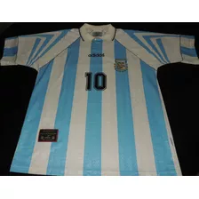 Camisa Argentina 1996 #10 Maradona Tam. Gg Original