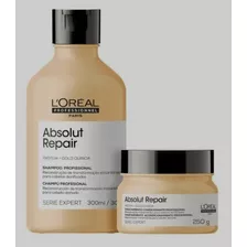  Loreal Absolut Repair Kit 2 Produto Shampoo + Mascara