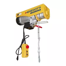 Guincho Elétrico Coluna Prime V2- 500/1000kg-220v- Menegotti Cor Amarelo Quantidade De Cordas 1 220v