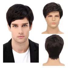 Peruca Masculina Wig Similar Ao Cabelo Humano Fibra Futura