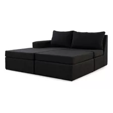 Sillon Sofa Cama Kiel 270 X 180 Simil Cuero Talampaya