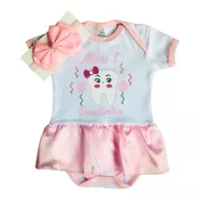 Body De Bebe Mesversario Personagem Tematico + Laço