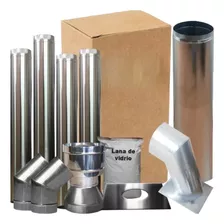 Kit Para Calefactor Chimenea 100mm Por Pared Vientosur