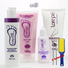 Kit Lore Pé 200ml + 3 Brindes ( Bisturi,raspador E Lixa)