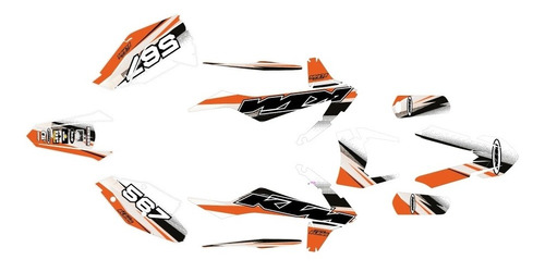 Calcomanias Stickers Ktm Exc Sx 2011-2012 Foto 7