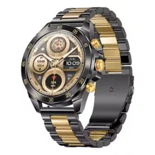 Relógio Inteligente Smartwatch Preto E Dourado Nx1pro Sport