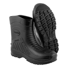 Bota Pvc Cano Médio Tratorada S/ Forro Impermeável Robusta 