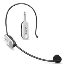 Bietrun Wireless Micro Headset, Uhf Wireless Headset Mic, 1. Color Blanco