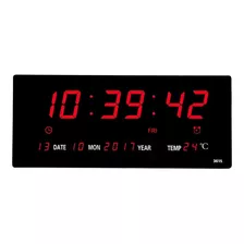 Reloj De Pared Digital Led 36 Cm Termometro Decoracion Hogar