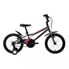 Bicicleta Infantil Groove Ragga Aro 16 Grafite/azul/vermelho