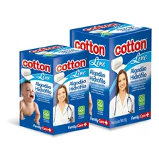 Algodão Hidrófilo Cotton Line - Kit C/12 - 50g