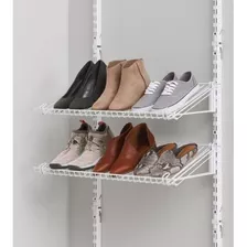 Customizable Wall Mount Shoe Shelf, White, For Home/hou...