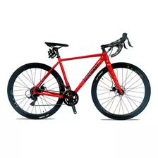 Bicicleta Camp Gravel De Aluminio Nuevas Color Rojo Tamaño Del Cuadro 51 Cm