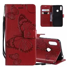 Hmtechus Redmi Note 7 Estuche Elegante En Relieve Mariposa R