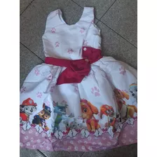 Vestido Patrulha Canina Novo Luxo