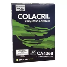 Etiqueta Colacril Ca4368 143,4x199,9mm Com 200 Etiquetas