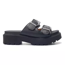 Sandalias Slides Vizzano Con Doble Hebilla Para Mujer