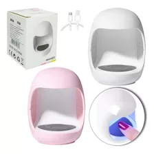 Mini Cabine Q3 Secador De Unhas Portátil Com 3 Leds 6w Cor Cores Variadas Branco Ou Rosa 110v/220v