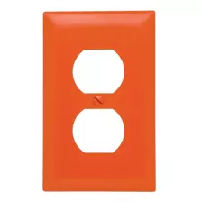 Tapa Para Tomacorriente Doble-color Naranja Paquet 6 Undades