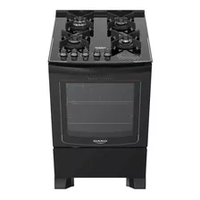 Fogão Embutir 4 Bocas Dako Preto Mesa De Vidro Turbo Glass Tipo De Conexão Gás Engarrafado 127v/220v