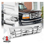 Black Oe Style Front Bumper Grille For 92-97 Ford F150/f Oak